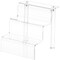 Plymor Clear Acrylic 3-Step Display Stairs, 6.25" H x 6" W x 6.5" D